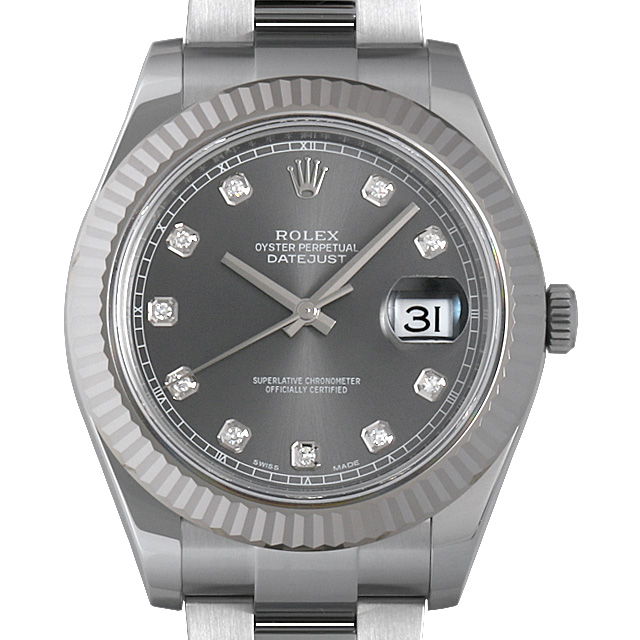 デイトジャストII 10Pダイヤ 116334G メイン画像