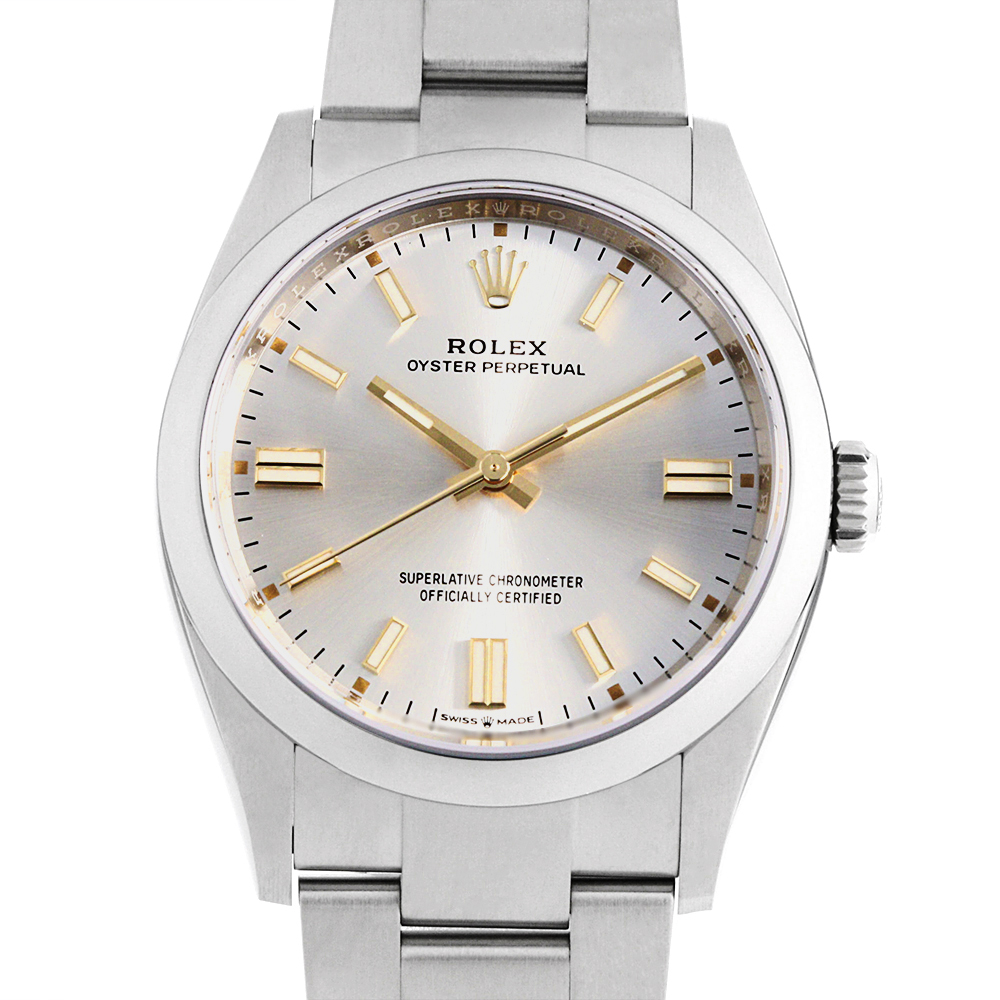 ロレックス オイスターパーペチュアル36 126000 シルバー 未使用 メンズ