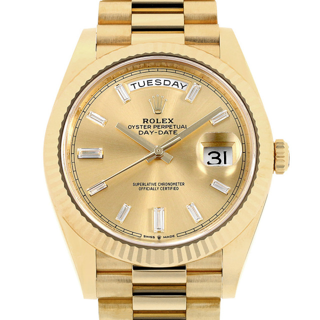 デイデイト40 10Pバゲットダイヤ 228238A メイン画像