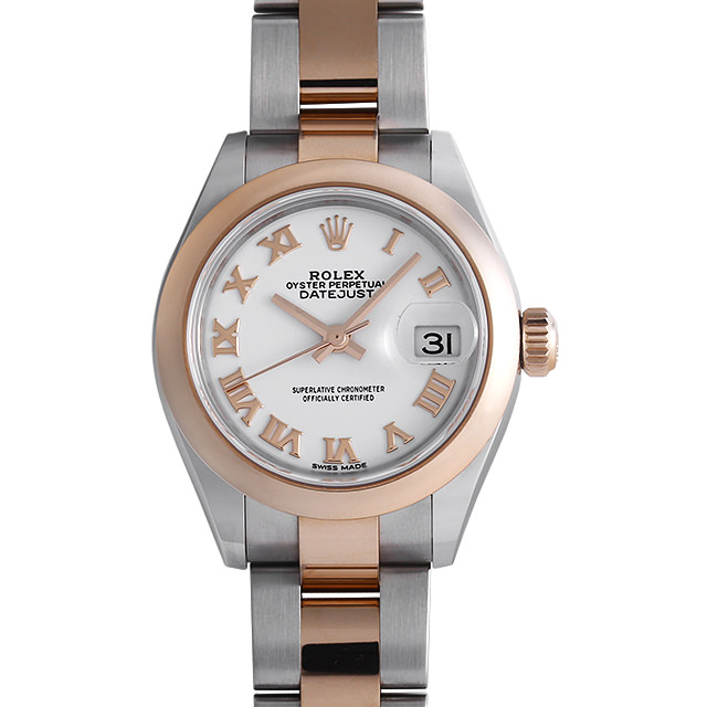ロレックス デイトジャスト28 279161 ホワイト/ローマ 未使用 レディース