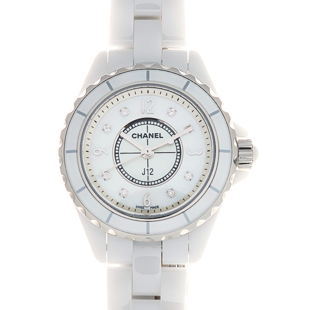 J12 白セラミック 8Pダイヤ H2570 メイン画像