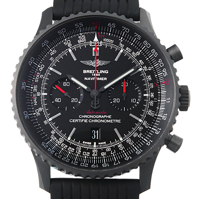 ナビタイマー46 ブラックスティール M017B51PRB(MB0128) メイン画像