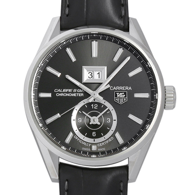 タグホイヤー カレラ グランドデイト GMT WAR5012.FC6326 未使用 メンズ