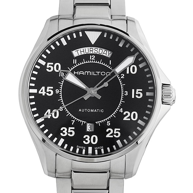 カーキ アビエーション パイロット デイデイト H64615135 メイン画像