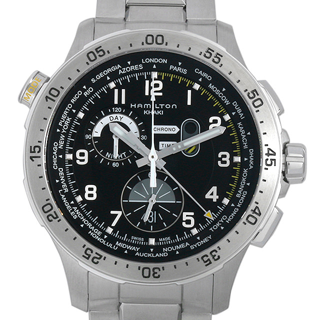 Khaki Aviation Worldtimer Chronograph H76714135 Main Image