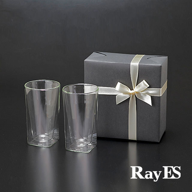 グラスギフト] RayES/レイエス ダブルウォールグラス RDS-002L