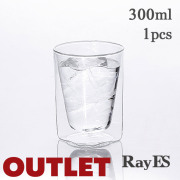 アウトレット　outlet　RDS-002　 rayes レイエス　スクエア　ダブルウォールグラス