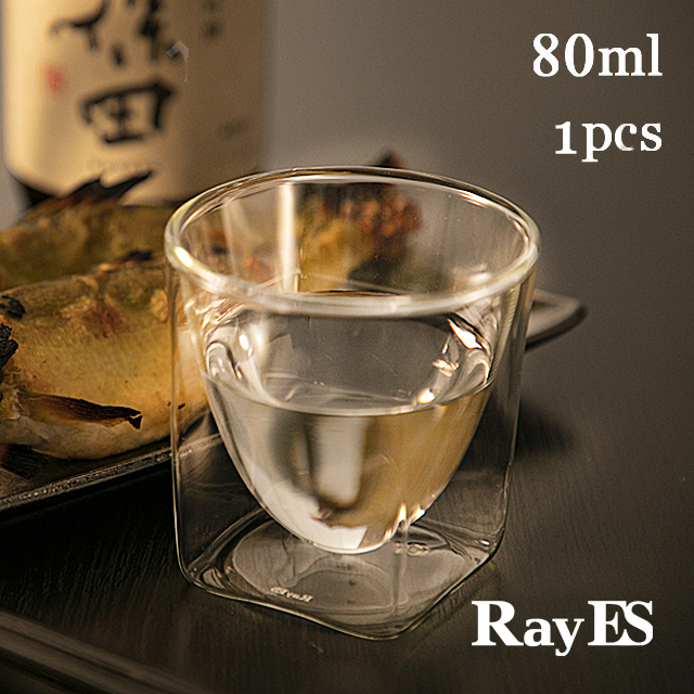 日本酒　冷酒　おちょこ　グラス　rayes レイエス　ダブルウォールグラス