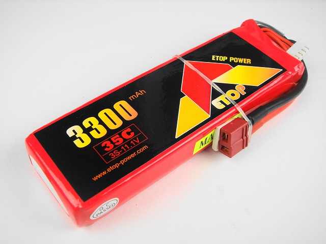 Ｌｉｐｏ　３Ｓ-３３００mAh（３５Ｃ）Ｅ－Ｔｏｐ　Ｐｏｗｅｒ