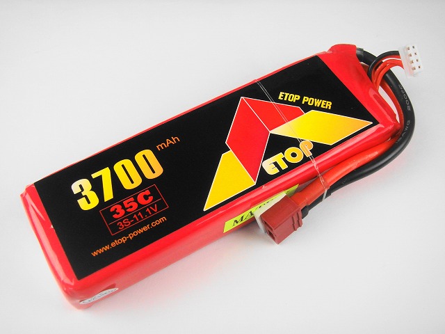 Ｌｉｐｏ　３Ｓ-３７００mAh（３５Ｃ）　Ｅ－Ｔｏｐ　Ｐｏｗｅｒ