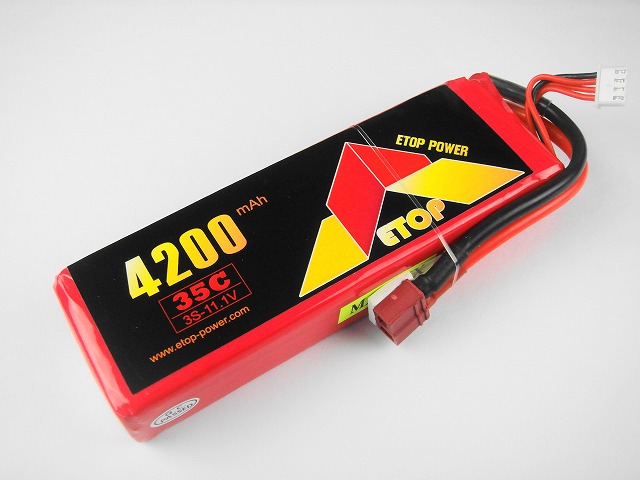 Ｌｉｐｏ　３Ｓ-４２００mAh（３５C)（A)　Ｅ－Ｔｏｐ　Ｐｏｗｅｒ