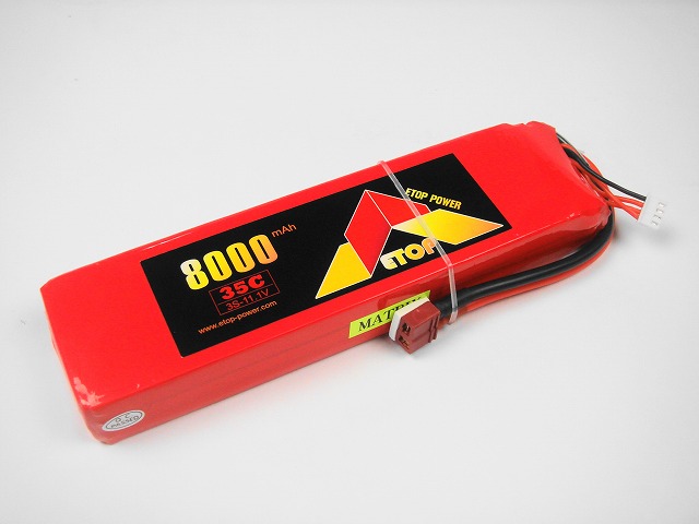Ｌｉｐｏ　３Ｓー８０００mAh（３５C)　Ｅ－Ｔｏｐ　Ｐｏｗｅｒ