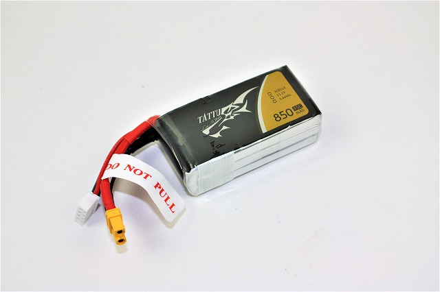 Ｌｉｐｏ　３Ｓー８５０mAh（４５Ｃ)－TATTU