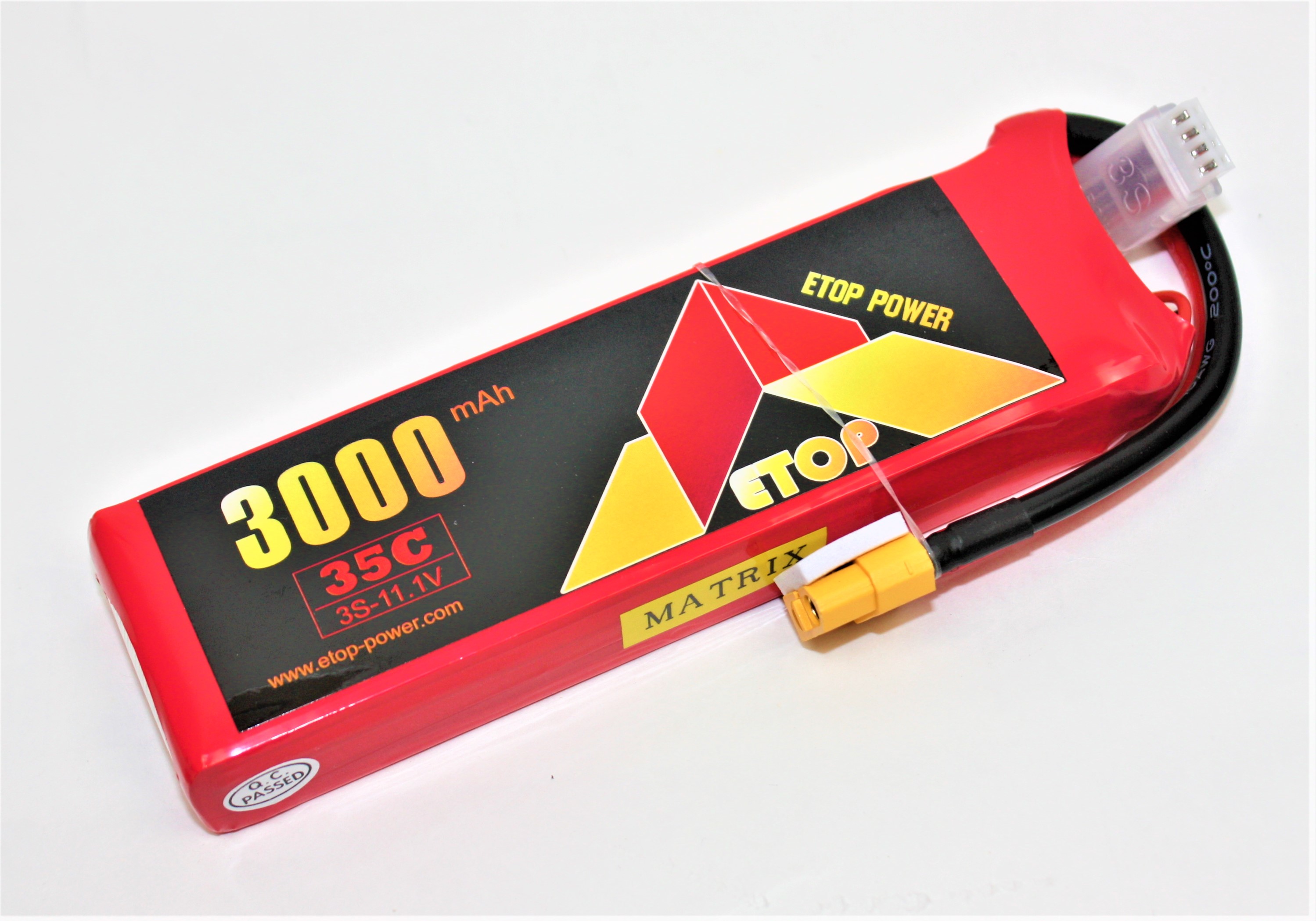 Ｌｉｐｏ　３Ｓ-３０００mAh（３５C)　ＸＴ６０（Ａ）　Ｅ－Ｔｏｐ　Ｐｏｗｅｒ