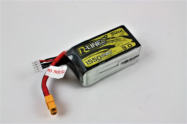 Ｌｉｐｏ　４Ｓー１５５０mAh（１２０Ｃ)　TATTU