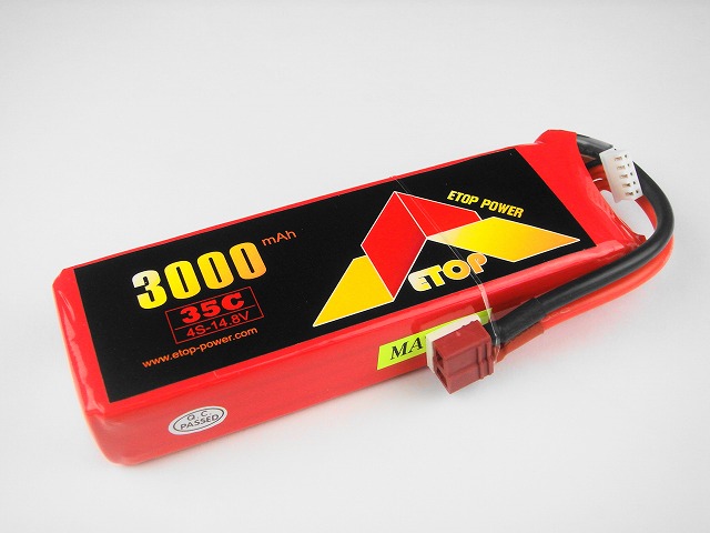 Ｌｉｐｏ　４Ｓー３０００mAh（３５Ｃ）　（Ａ）　Ｅ－Ｔｏｐ　Ｐｏｗｅｒ