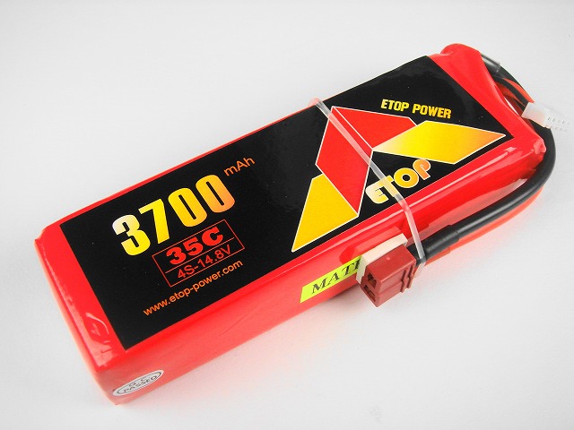 Ｌｉｐｏ　４Ｓー３７００mAh（３５C)　Ｅ－Ｔｏｐ　Ｐｏｗｅｒ