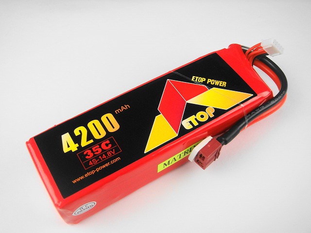 Ｌｉｐｏ　４Ｓー４２００mAh（３５Ｃ）　（Ａ）Ｅ－Ｔｏｐ　Ｐｏｗｅｒ