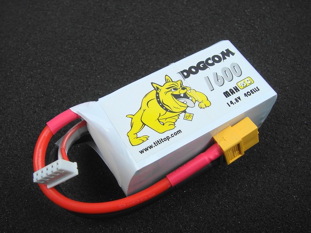 Ｌｉｐｏ　４Ｓー１６００mAh（９５C)　ＤＯＧＣＯＭ