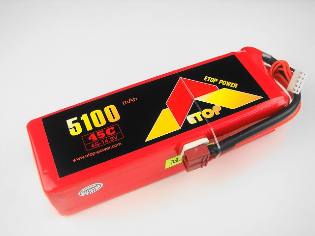 Ｌｉｐｏ　４Ｓー５１００mAh（４５C)　Ｅ－Ｔｏｐ　Ｐｏｗｅｒ