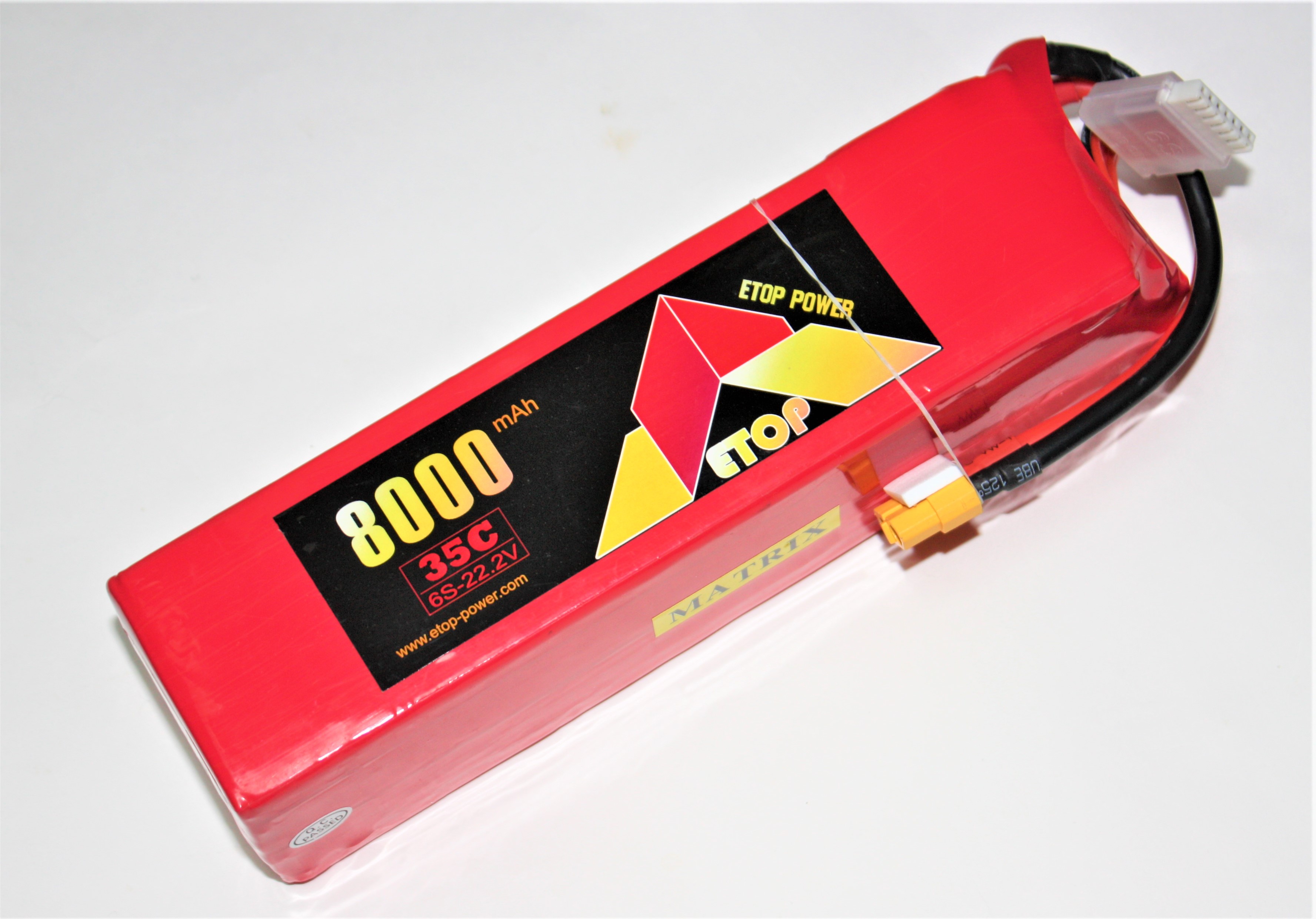 Ｌｉｐｏ　６Ｓー８０００mAh（３５C)（Ｂ）ＸＴ６０　Ｅ－Ｔｏｐ　Ｐｏｗｅｒ