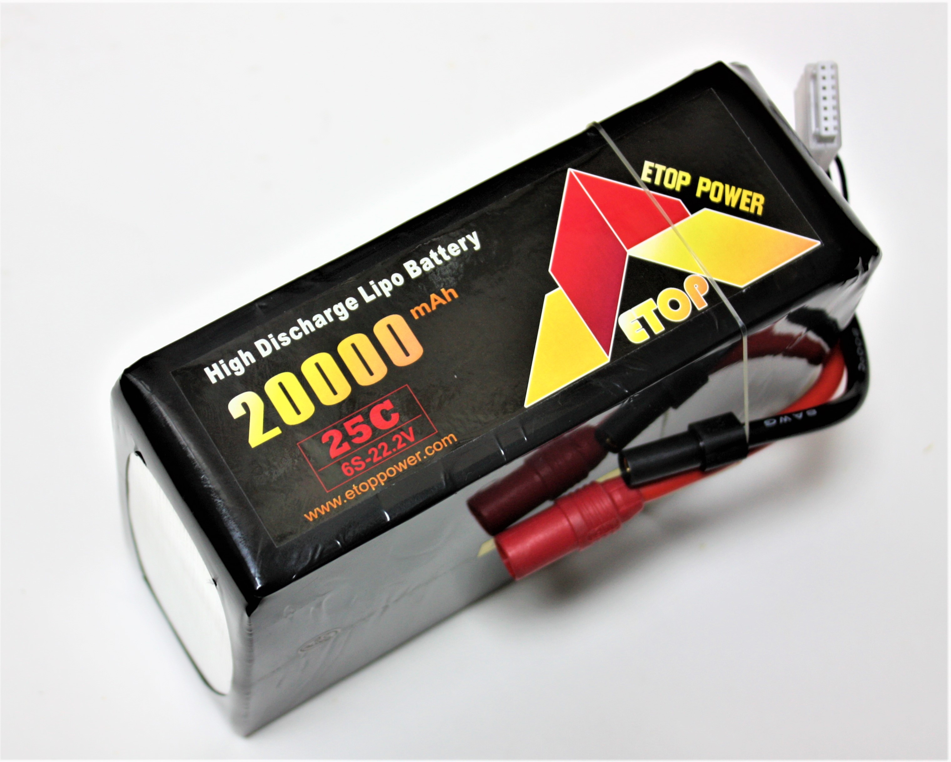 Ｌｉｐｏ　６Ｓー２００００mAh（２５C)ＡＳ１５０／ＸＴ１５０コネクター付き-ETop Power
