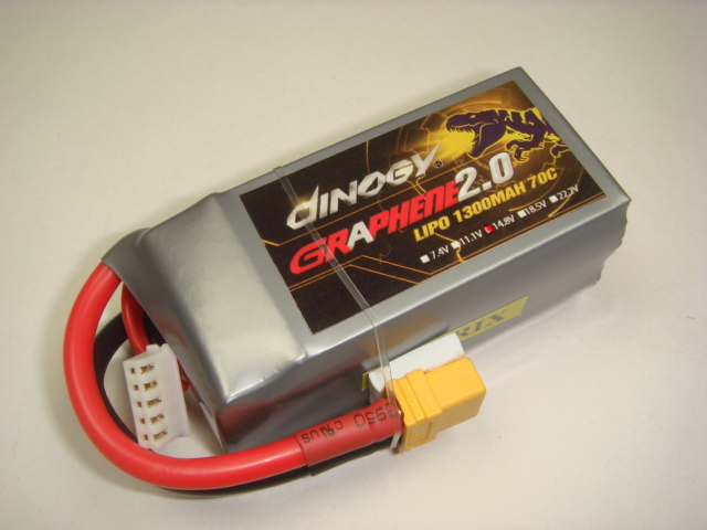 Ｌｉｐｏ　４Ｓー１３００mAh（７０C)　ＤＩＮＯＧＹ　ＧＲＡＰＨＥＮ　２．０