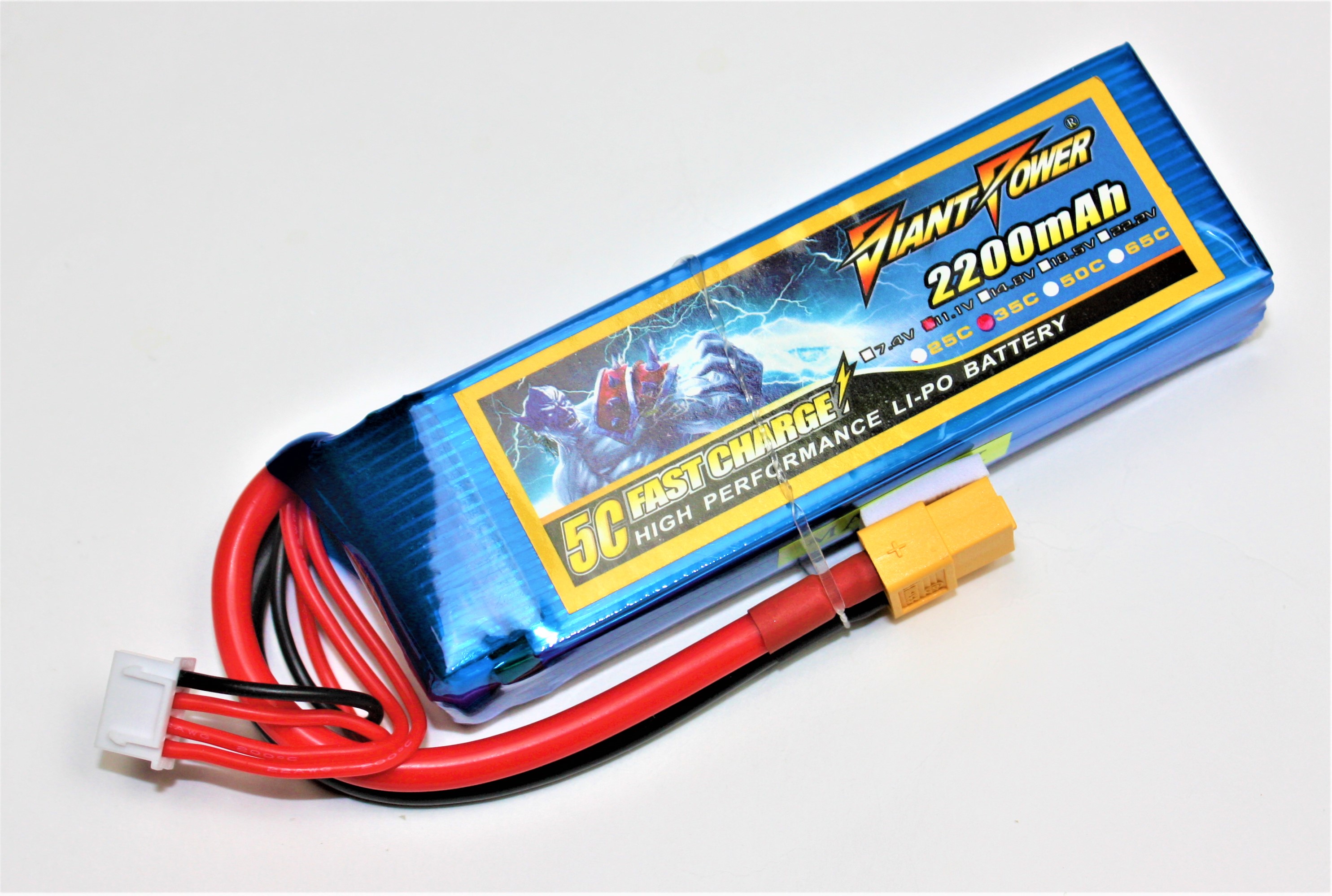 Ｌｉｐｏ　３Ｓー２２００mAh（３５C)ＸＴ６０-GP