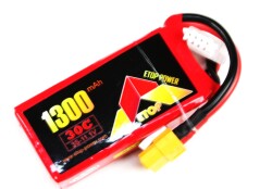 Ｌｉｐｏ　３Ｓ-１３００mAh（３０C)ＸＴ６０　Ｅ－Ｔｏｐ　Ｐｏｗｅｒ