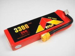 Ｌｉｐｏ　３Ｓ-３３００mAh（３５Ｃ）　ＸＴ６０付き　Ｅ－Ｔｏｐ　Ｐｏｗｅｒ