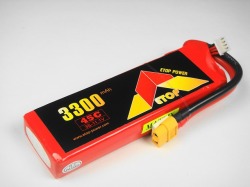Ｌｉｐｏ　３Ｓ-３３００mAh（４５Ｃ）　ＸＴ６０付き　Ｅ－Ｔｏｐ　Ｐｏｗｅｒ