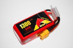 Ｌｉｐｏ　３Ｓー１３００mAh（４５C)XT60-Ｅ－Ｔｏｐ　Ｐｏｗｅｒ