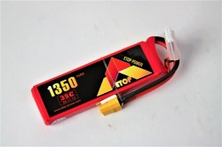 Ｌｉｐｏ　３Ｓ-１３５０mAh（３５C)XT60付き　Ｅ－Ｔｏｐ　Ｐｏｗｅｒ