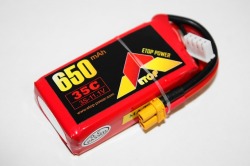 Ｌｉｐｏ　３Ｓ-６５０mAh（３５C）ＸＴ３０　E－Ｔｏｐ　Ｐｏｗｅｒ