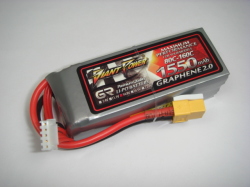 Ｌｉｐｏ　４Ｓー１５５０mAh（８０C)　ＤＩＮＯＧＹ　ＧＲＡＰＨＥＮ　２．０
