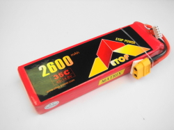 Ｌｉｐｏ　４Ｓー２６００mAh（３５Ｃ）（Ａ）ＸＴ６０　Ｅ－Ｔｏｐ　Ｐｏｗｅｒ