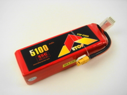 Ｌｉｐｏ　４Ｓー５１００mAh（４５C）ＸＴ６０付き　Ｅ－Ｔｏｐ　Ｐｏｗｅｒ