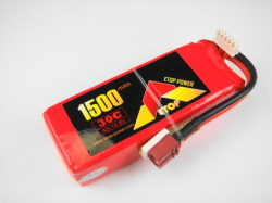 Ｌｉｐｏ　４Ｓー１５００mAh（３０C)　Ｅ－Ｔｏｐ　Ｐｏｗｅｒ