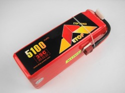 Ｌｉｐｏ　６Ｓー５１００mAh（３５Ｃ）　（Ａ）　Ｔ型　Ｅ－Ｔｏｐ　Ｐｏｗｅｒ　