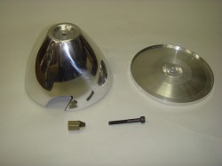 Ｐ－３９エアロコブラ用スケールスピンナー(２枚ペラ用）