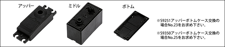 フタバ　ＢＳ３２７３　サーボケースセット　Ｎｏ２８　Ｓ３１５１用