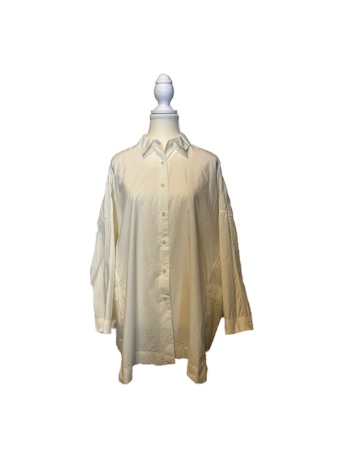casey casey 長袖shirt クリーム　リネン風 CASEY CASEY SHIRT Style sample | ARCH TOKYO