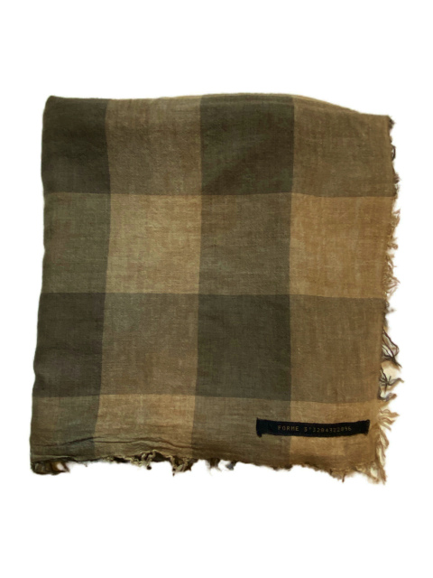 ≪New Arrival≫FORME D'EXPRESSION/POLLY SCARF/CHECKER SCARF[HX100-PLLW] [48-252-003]