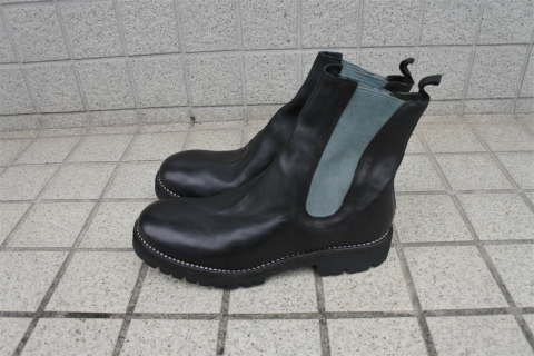 GUIDI/グイディ/72VX/HORSE FULL GRAIN, LINED CHELSEA BOOTS, SOLE RUBBER  [25-212-0001]