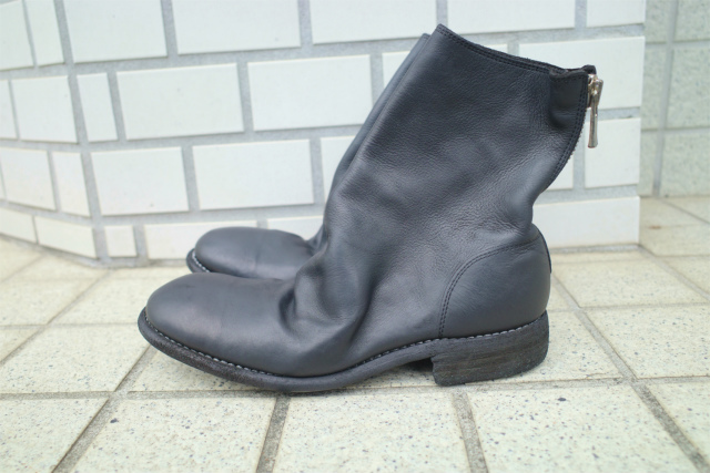 ≪New Arrival≫GUIDI/グイディ/986X/BABY CALF FULL GRAINLINED BACK ZIP BOOTS [35-232-0001]