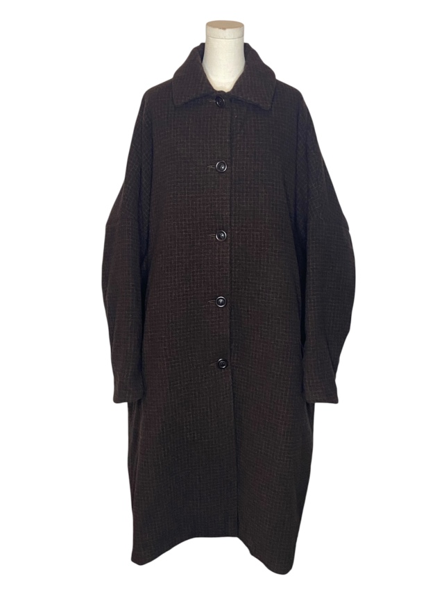 ≪New Arrival≫CASEY CASEY / BIG BLOBBY COAT/PIN CHECK [27FM237] [34-262-008]