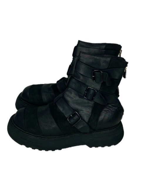 ≪New Arrival≫GUIDI/グイディ/526VPW/FULL GRAIN&REVERS LINED BELT BUCKLE PATCHWORK BOOT[25-252-0002]