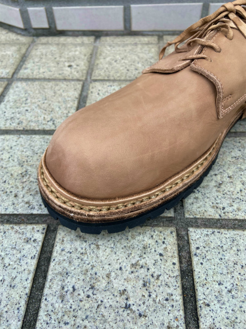GUIDI/GR02V/CALF FULL GRAIN LINEDLACED BIG DADDY SHOES SOLE