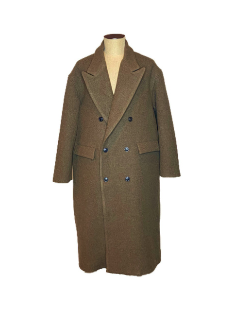 【New Arriva】Lownn/DOUBLE BREASTED OVERCOAT[24-252-007]