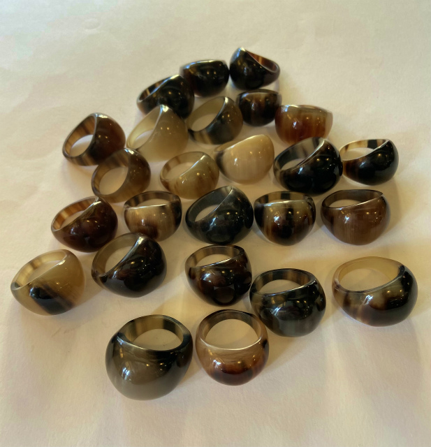 BUFFALO HORN/RING HORN. [48-113-0026]